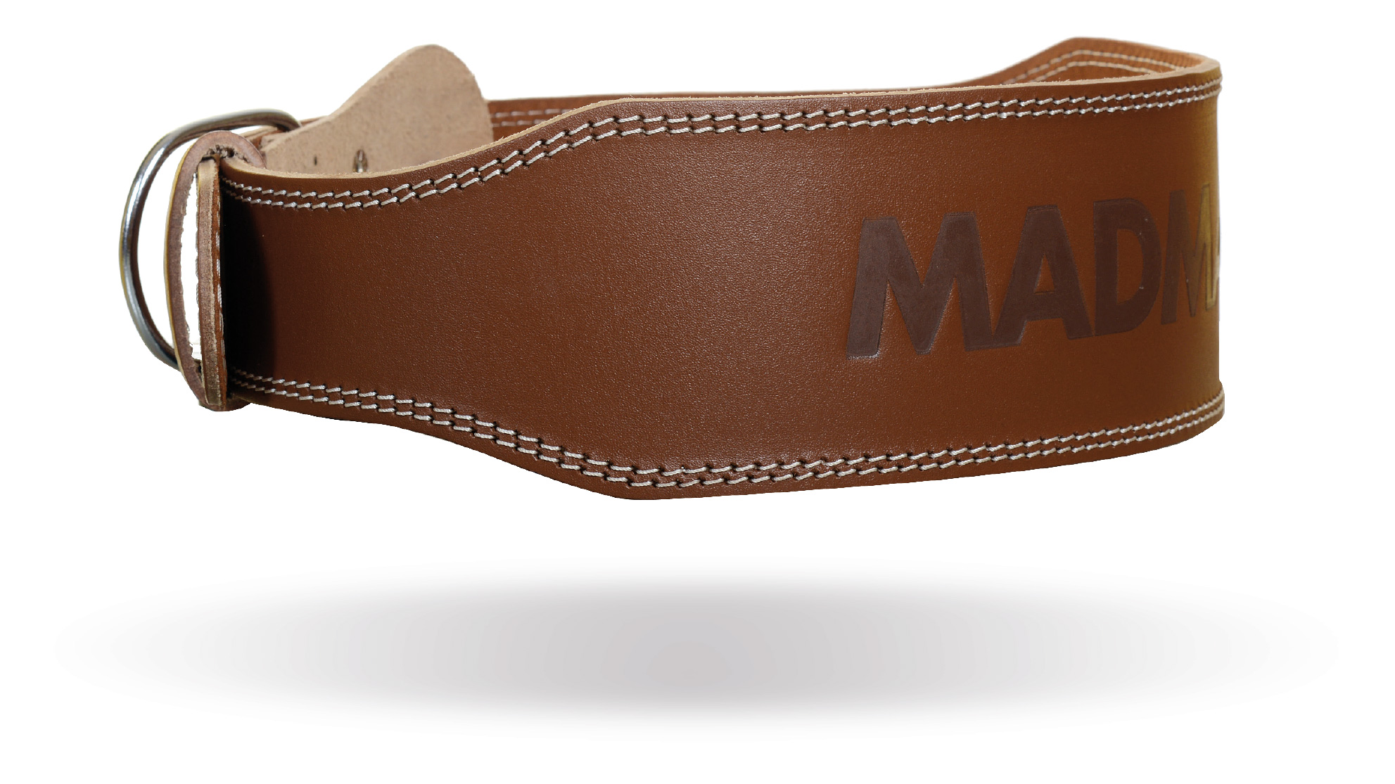 MAD MAX MFB-246 full leather chocolate brown belt