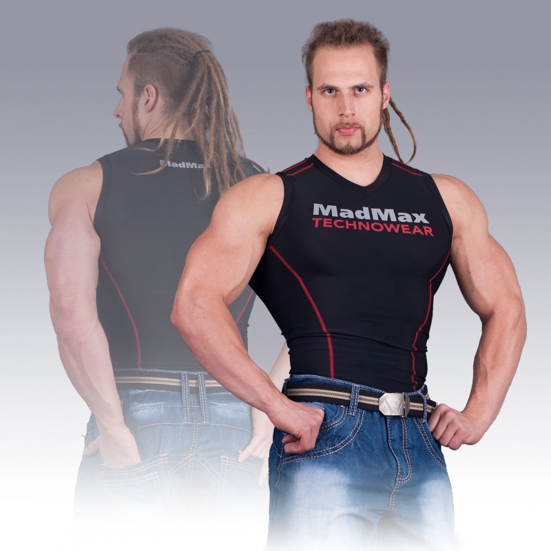 MSW-904 Compression Sleeveless Top Red