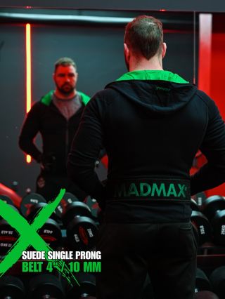 🟢 MADMAX Suede Single Prong Belt 4” / 10 MM - No shortcuts. No weak points. Just raw power, flawless construction, and the...